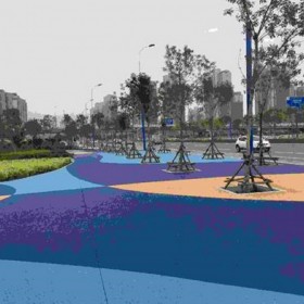 攀枝花市 彩色透水混凝土 透水混凝土罩面噴涂  無(wú)砂透水混凝土添加劑價(jià)格 廠家現(xiàn)貨 全國(guó)施工 透水混凝土3公分施工