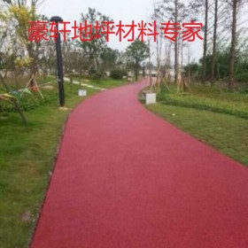 廣元市透水地坪粘接料  【豪軒地坪材料廠家】  透水砼顏色料 透水地坪粘接劑 透水地坪報價 批發(fā)價格工廠送貨到工地