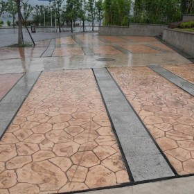 沙坪壩區(qū)坡彩色壓花地坪 藝術(shù)壓花地坪 彩色壓花地坪【豪軒地坪】水泥壓印廠(chǎng)家 壓膜地坪廠(chǎng)家 免費(fèi)輔導(dǎo)