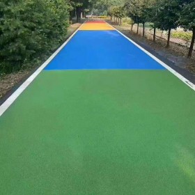 安康市  彩色透水混凝土   透水砼顏色料 透水地坪粘接膠 透水地坪報(bào)價(jià) 城市瀝青改色 c25彩色透水混凝土包工包料廠家直銷(xiāo)
