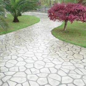 藝術(shù)壓花地坪材料 水泥壓印地面 壓花地坪彩色強化劑 可定制加工