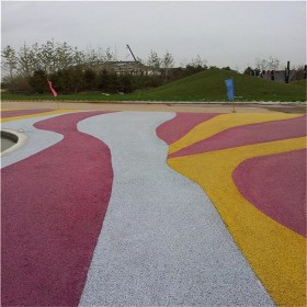生態(tài)透水混凝土粘接劑 無砂透水混凝土 彩色透水地面 標準化服務