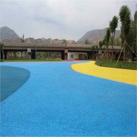 彩色透水混凝土道路 透水彩色路面 細(xì)粒式彩色混凝土 設(shè)計(jì)方案
