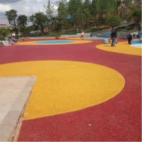 彩色混凝土透水地坪 透水地坪材料 學(xué)校操場地坪 豪軒地坪廠家上門【0元施工指導(dǎo)】