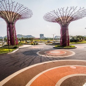 彩色混凝土路面 生態(tài)透水混凝土源頭材料廠家 生態(tài)透水砼 透水混凝土材料廠家批發(fā)