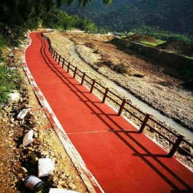 彩色生態(tài)透水混凝土 透水地坪材料廠家  免費郵寄小樣品 上門打樣