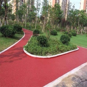 生態(tài)透水地坪 花紋景觀彩色透水混凝土 無(wú)砂透水混凝土 材料廠家