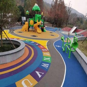 花紋景觀彩色混凝土 彩色整體透水路面 透水地坪 制造廠