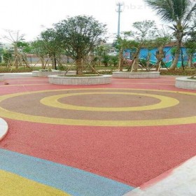 阜新市 彩色整體透水路面 生態(tài)透水混凝土 海綿城市透水砼 材料廠家直銷(xiāo)