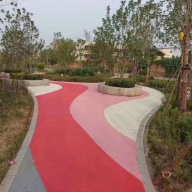 西安市 透水彩色路面 生態(tài)透水混凝土 花紋景觀彩色混凝土 材料廠家直銷(xiāo)