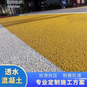 雅安市 彩色混凝土地坪 透水混凝土廣場 生態(tài)透水混凝土 生產(chǎn)廠家