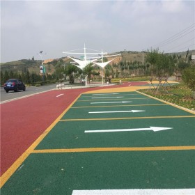 綿陽市 彩色強固透水混凝土 生態(tài)透水地坪 透水混凝土罩面劑 免費技術(shù)指導(dǎo)
